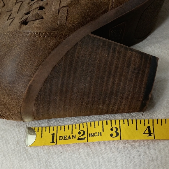 Fergie ,  Brown Woven Ankle Booties - Picture 5 of 5